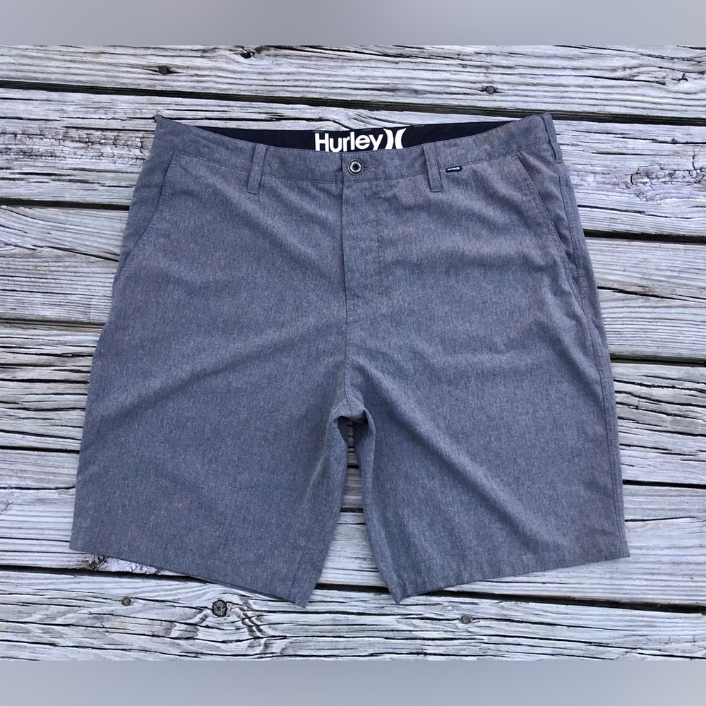 Mens 38 HURLEY Dark Grey Phantom Everyday Surf Performance Shorts Hybrid Stretch